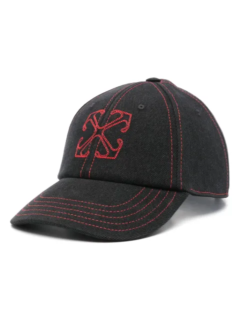 Off-White Arrow denim baseball cap Black OMLB069F24DEN0021025