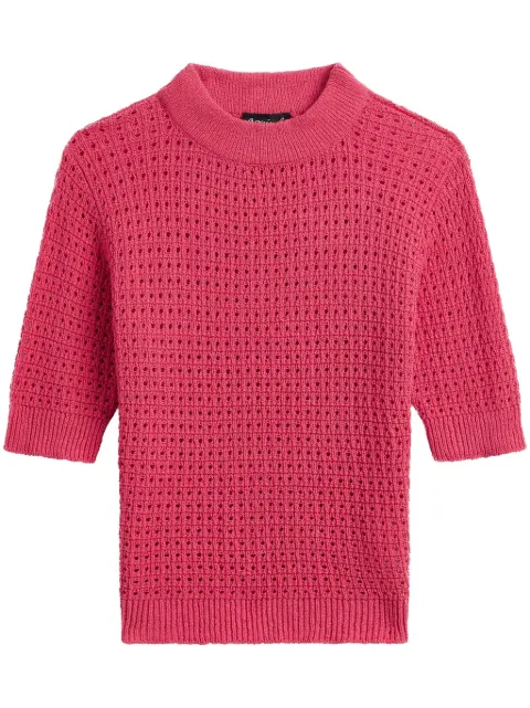 agnès b. Biscotte open-knit top Red 57T2LY70