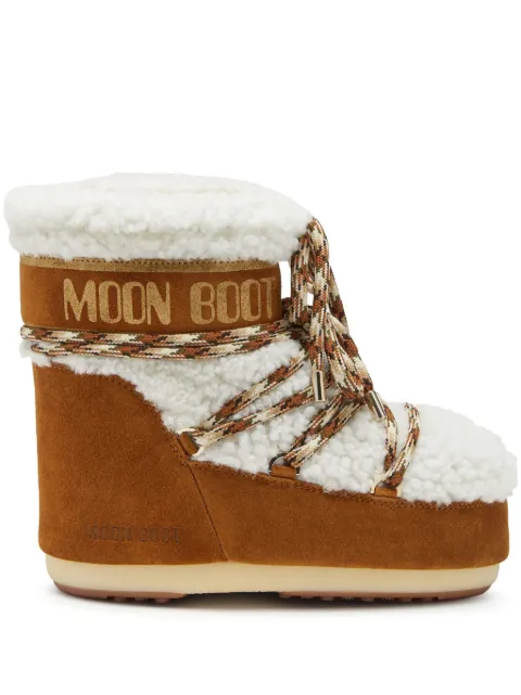 Moon Boot LAB69 icon low shearling boots Brown 80D1409580
