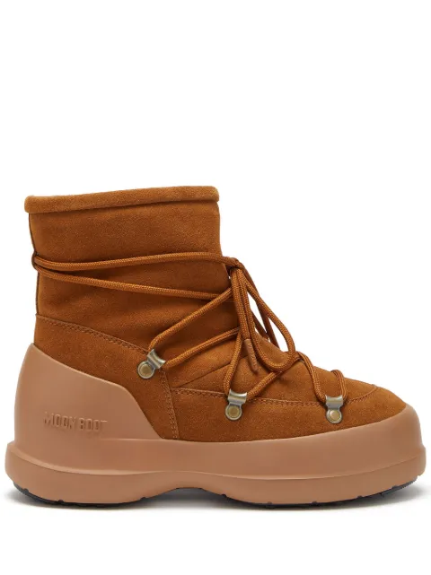 Moon Boot Luna lace-up suede boots Brown 80D2480030