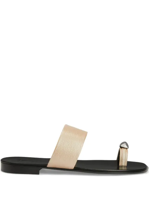 Giuseppe Zanotti Norbert leather toe-loop sandals Neutrals IU10060K12