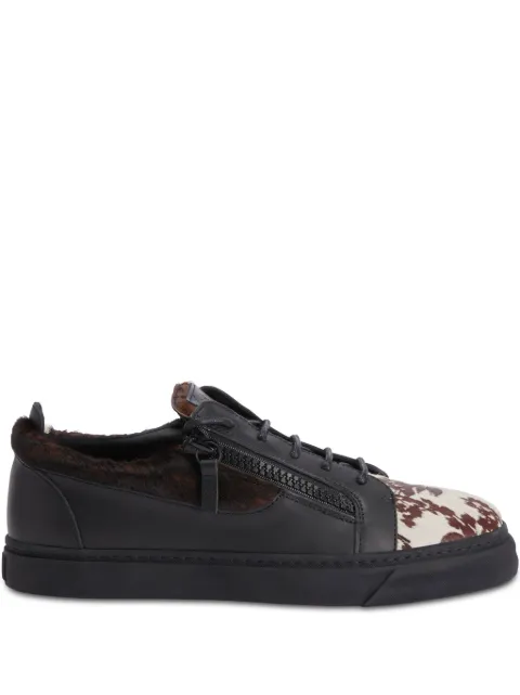Giuseppe Zanotti Frankie double-zip low-top sneakers Black RU00129K46