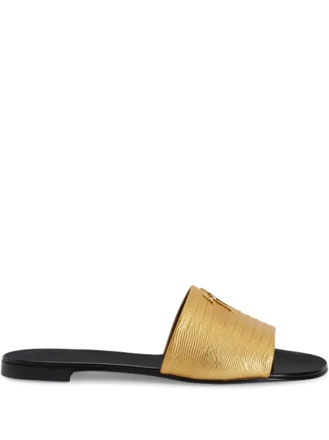 Giuseppe Zanotti Shirley leather sandals Gold I000080K20