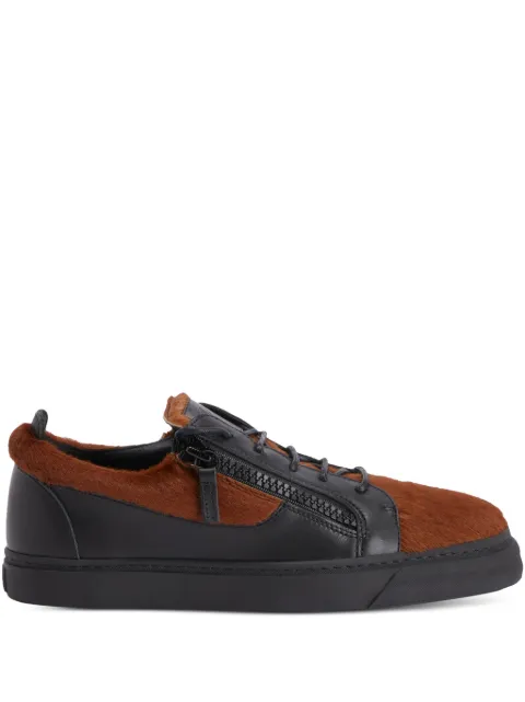 Giuseppe Zanotti Frankie double-zip low-top sneakers Brown RU00129K38