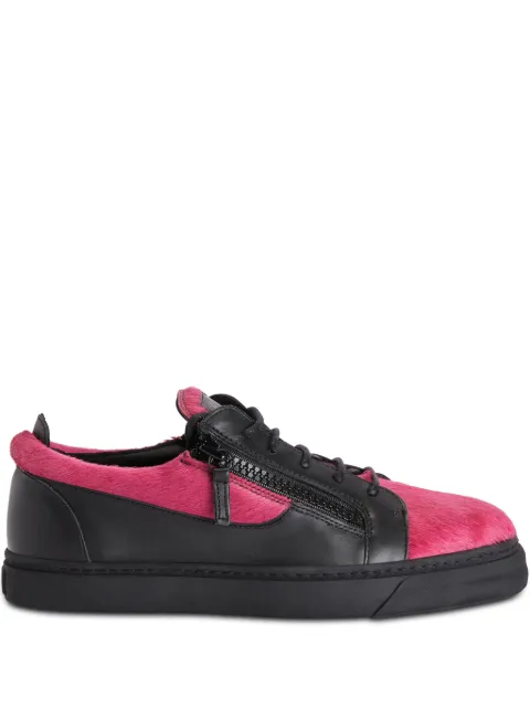 Giuseppe Zanotti Frankie double-zip low-top sneakers Pink RU00129K56