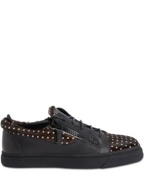 Giuseppe Zanotti Frankie double-zip low-top sneakers Black RU00129K47
