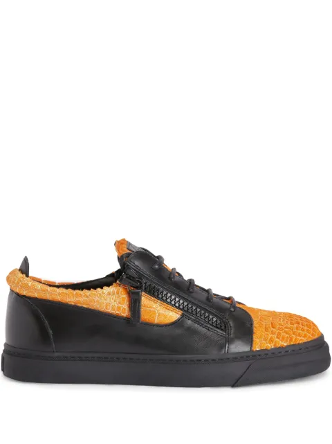 Giuseppe Zanotti Frankie double-zip low-top sneakers Black RU00129K54