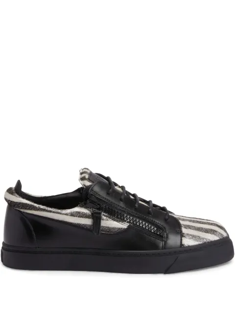 Giuseppe Zanotti Frankie double-zip low-top sneakers Black RU00129K45