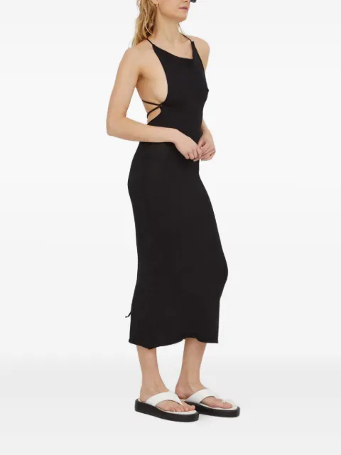 ALOHAS tie-back dress Black K000019