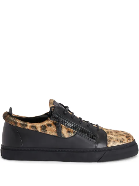 Giuseppe Zanotti Frankie double-zip low-top sneakers Gold RU00129K50
