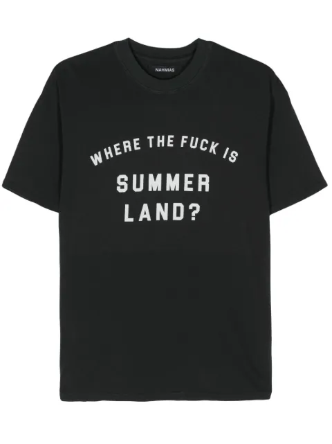 Nahmias slogan-print T-shirt Grey Y1T9J3