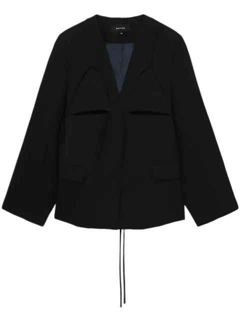Botter cut-out detailed blazer Black 241W1002