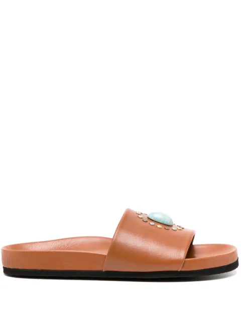 Madison Maison Athena Cognac Open Toe Sandals Brown ATHENA