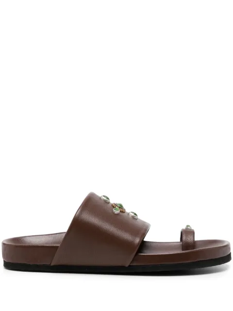 Madison Maison Tyche Chocolate Toe Ring Sandals Brown TYCHE