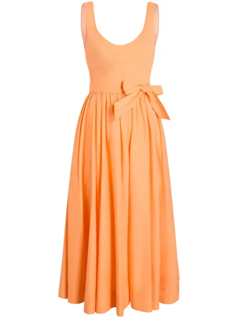 Cinq A Sept Kilah draped midi dress Orange ZD25253044Z