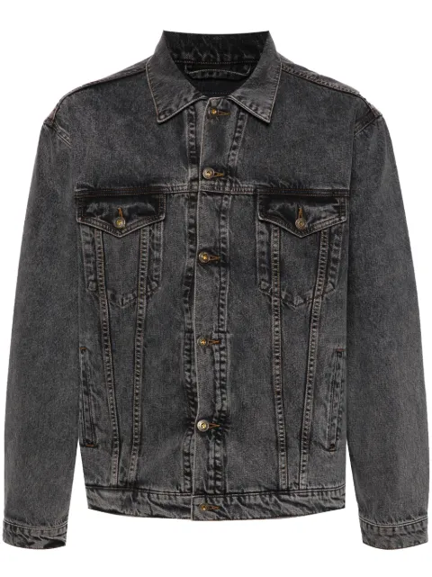 Y/Project logo-patch denim jacket Grey 207JA001