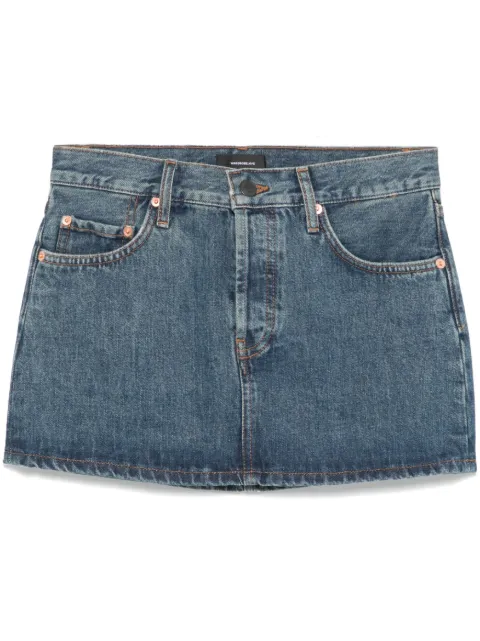 WARDROBE.NYC Micro mini skirt Blue W2093PC