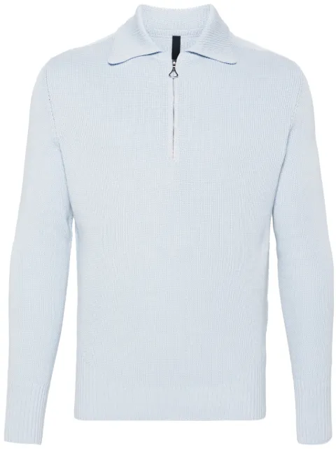 J.LAL Lancet half-zip jumper Blue JBMW045YA01