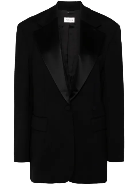 P.A.R.O.S.H. single-breasted virgin wool blazer Black D420335LILIUXY24