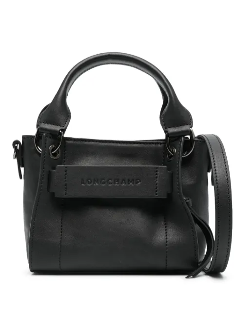 Longchamp XS 3D leather tote bag Black 10254HCV001