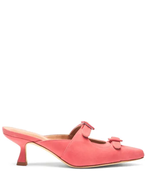 Scarosso Liz 55mm suede mules Pink LIZMULEPINSUED