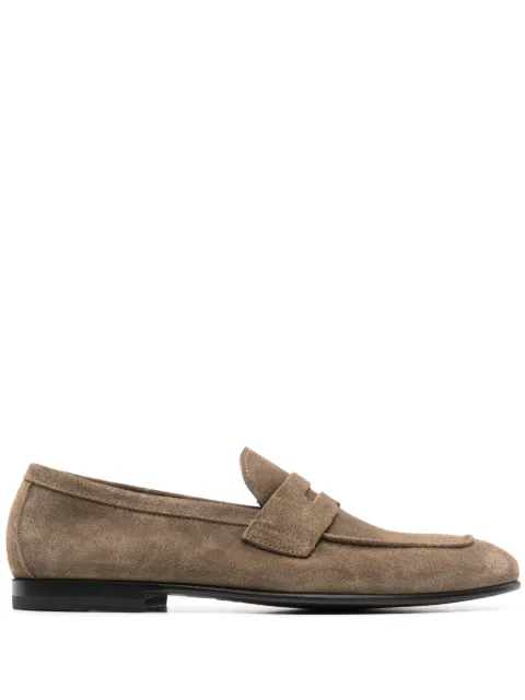 Scarosso Gregory suede loafers Neutrals GREGORY