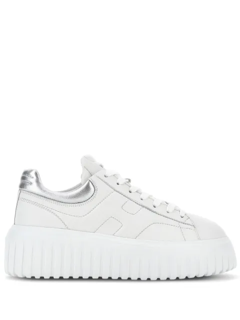 Hogan H-Stripes platform leather sneakers White HXW6450FC60KU0