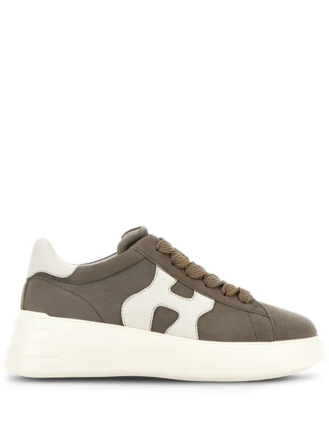 Hogan Rebel lace-up suede sneakers Brown HXW5620DN61PK6