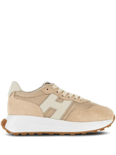 Hogan H641 panelled lace-up sneakers Neutrals HXW6410EH41L6U
