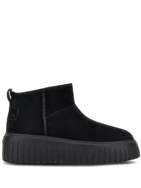 Hogan Basso logo-print boots Black HXW6450FF90BTM