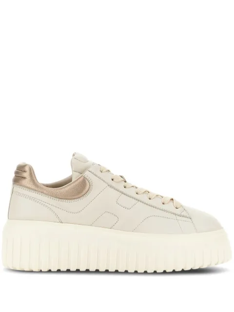 Hogan H-Stripes lace-up leather sneakers Neutrals HXW6450FC60KU0