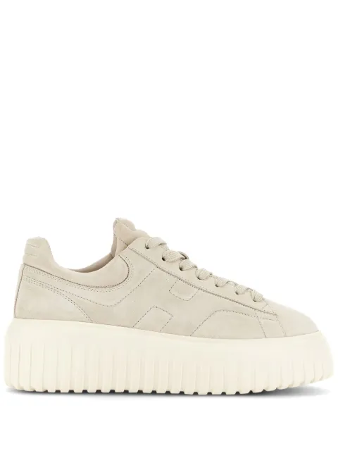Hogan H-Stripes suede sneakers Neutrals HXW6450FC6TDAL
