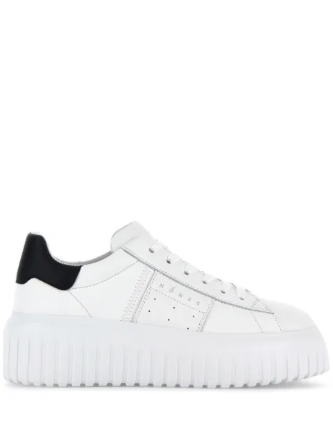 Hogan H-Stripes lace-up leather sneakers White HXW6450FK50Q44