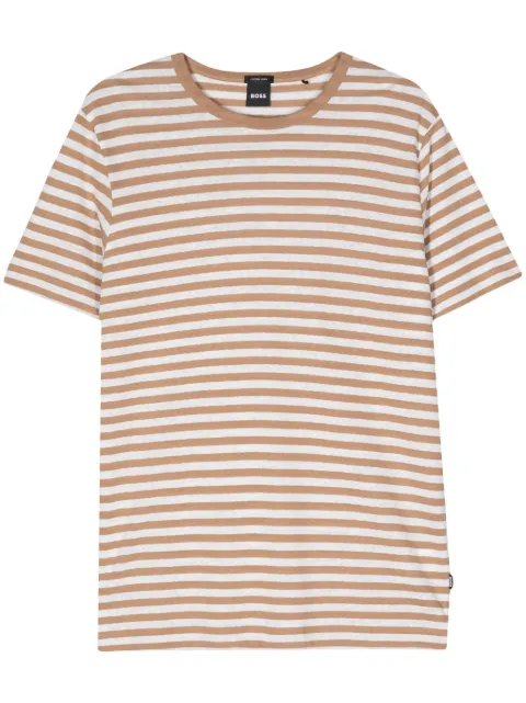 BOSS short-sleeves striped T-shirt Neutrals 50513401