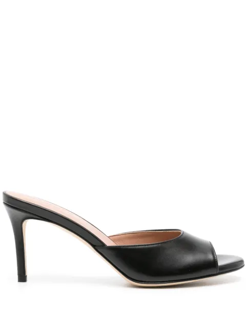Scarosso 75mm Lohan leather sandals Black LOHAN