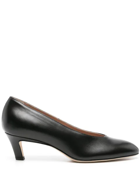 Scarosso Deva 50mm leather pumps Black DEVAPUMPBLACALF