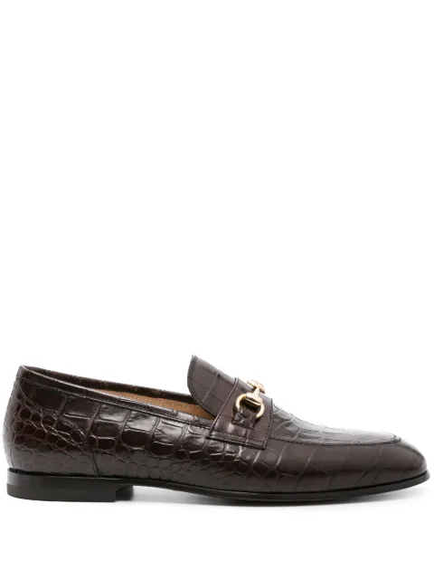Scarosso Alessandro embossed-crocodile loafers Brown ALESSANDROLOAFDBRCROC