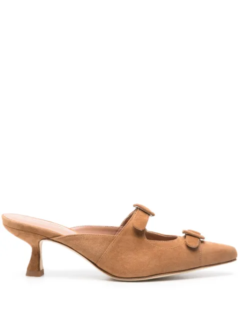 Scarosso 55mm Liz suede mules Neutrals LIZMULETANSUED