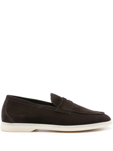 Scarosso Luciana suede penny loafers Brown LUCIANA