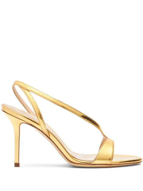 Scarosso 85mm Paula strappy sandals Gold PAULASANDGOLMETA