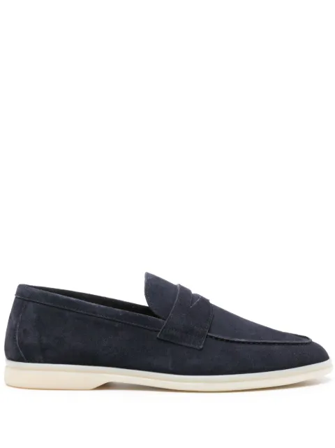 Scarosso Luciano suede penny loafers Blue LUCIANO