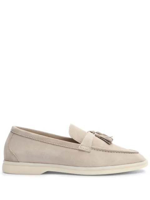 Scarosso Leandra calf-leather loafers Neutrals LEANDRALOAFSANSUED