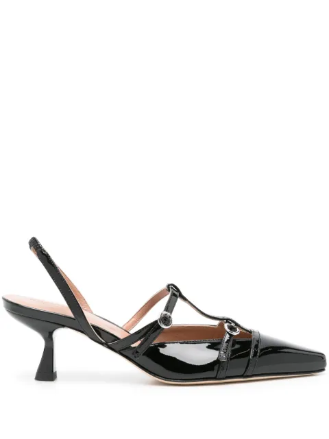 Scarosso 50mm Selena patent-leather pumps Black SELENA