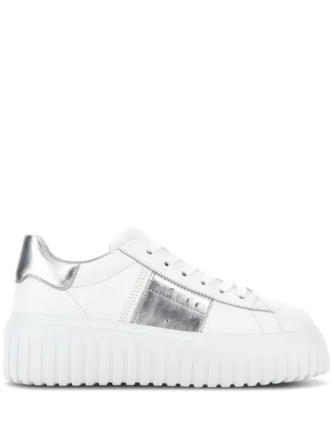 Hogan H-Stripes lace-up leather sneakers White HXW6450FK5TRMW