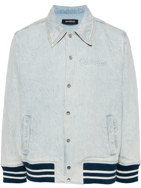 Nahmias Miracle Academy denim bomber jacket Blue D5J18G32479