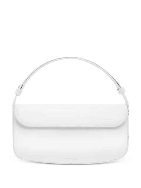 Courrèges curved-flap shoulder bag White 423GSA079PL0129