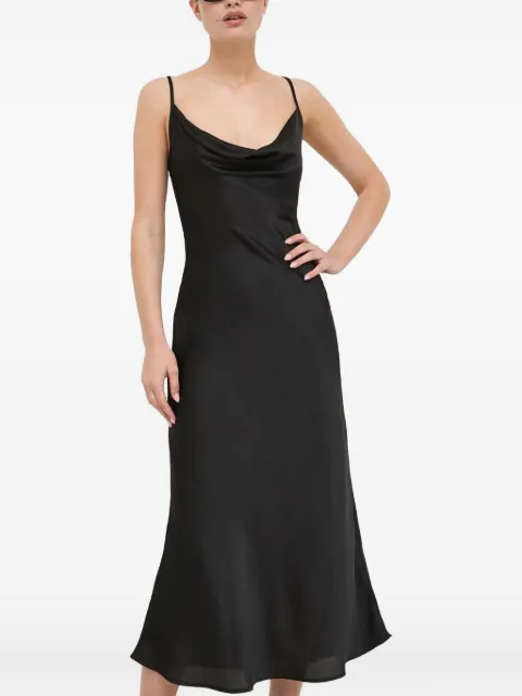GUESS USA cowl neck slip dress Black W3GK85WD8G2