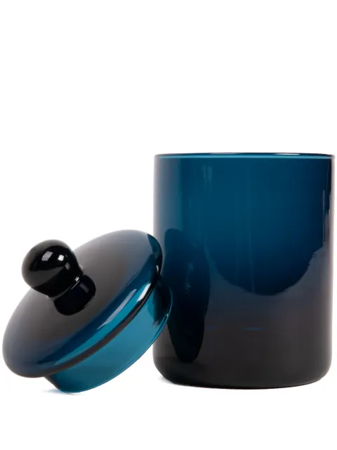 XLBoom large Mika glass container (13cm x 17cm) Blue XLBA1830334