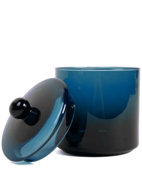 XLBoom medium Mika glass container (10cm x 16cm) Blue XLBA1830234