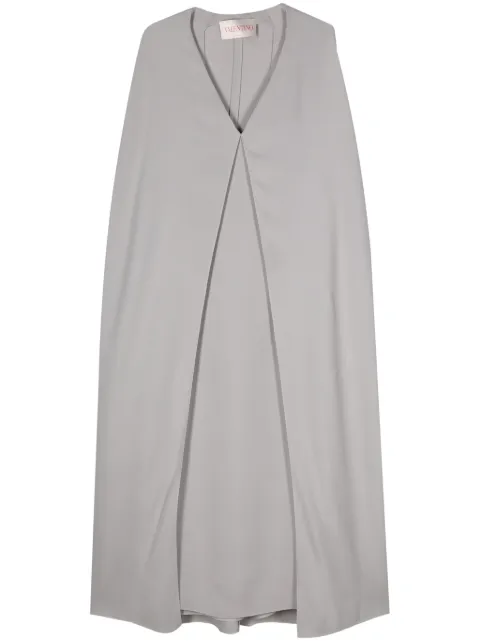 Valentino Garavani cape-design maxi dress Grey BVA8J11MM